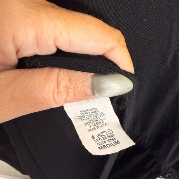 Pink Blush Long Sleeve Lace Black Maxi Maternity Dress Size medium - Picture 9 of 9